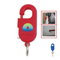 Spring Clip Tape Measure W/Key Chain,with digital full color process